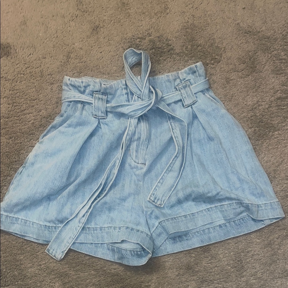 Light Blue Denim Women's Shorts